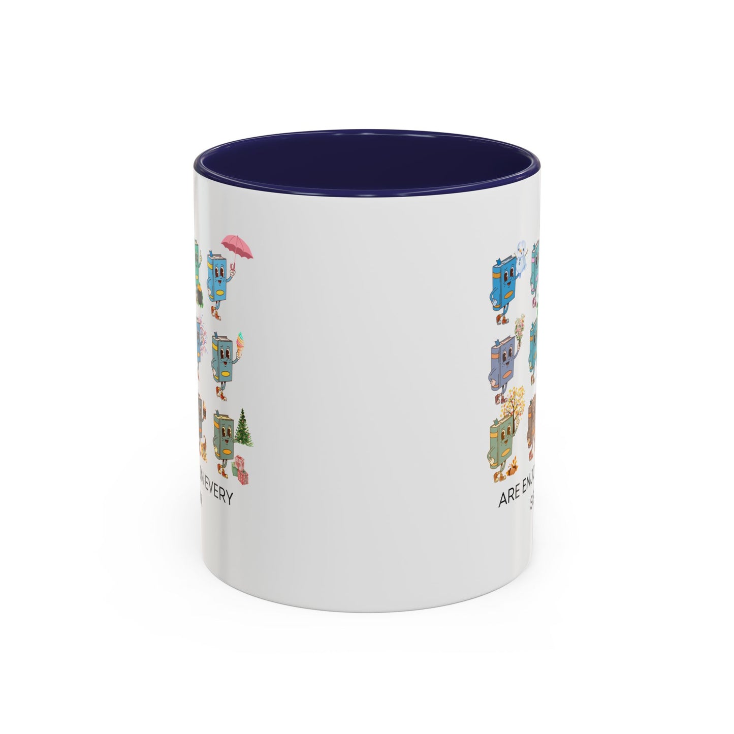 "Read in Every Season" Accent Coffee Mug (11oz)
