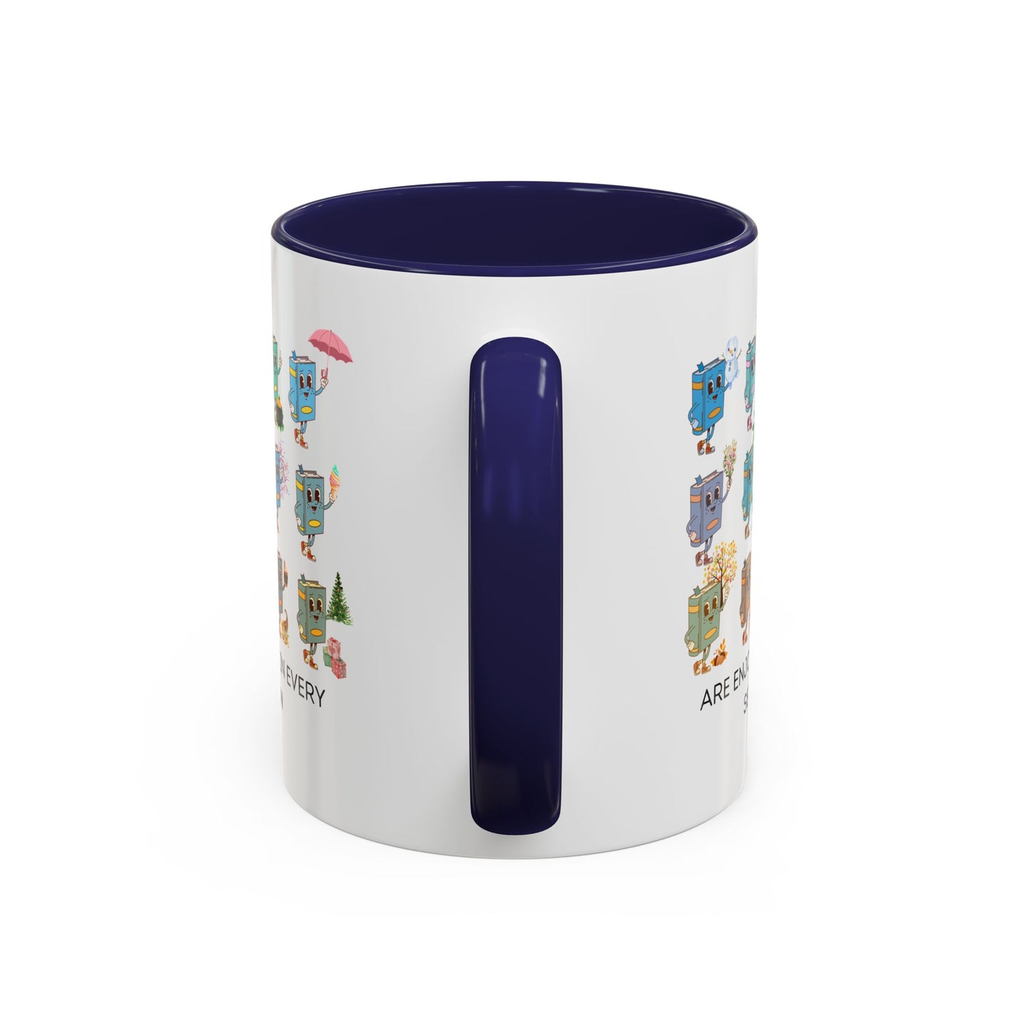 "Read in Every Season" Accent Coffee Mug (11oz)