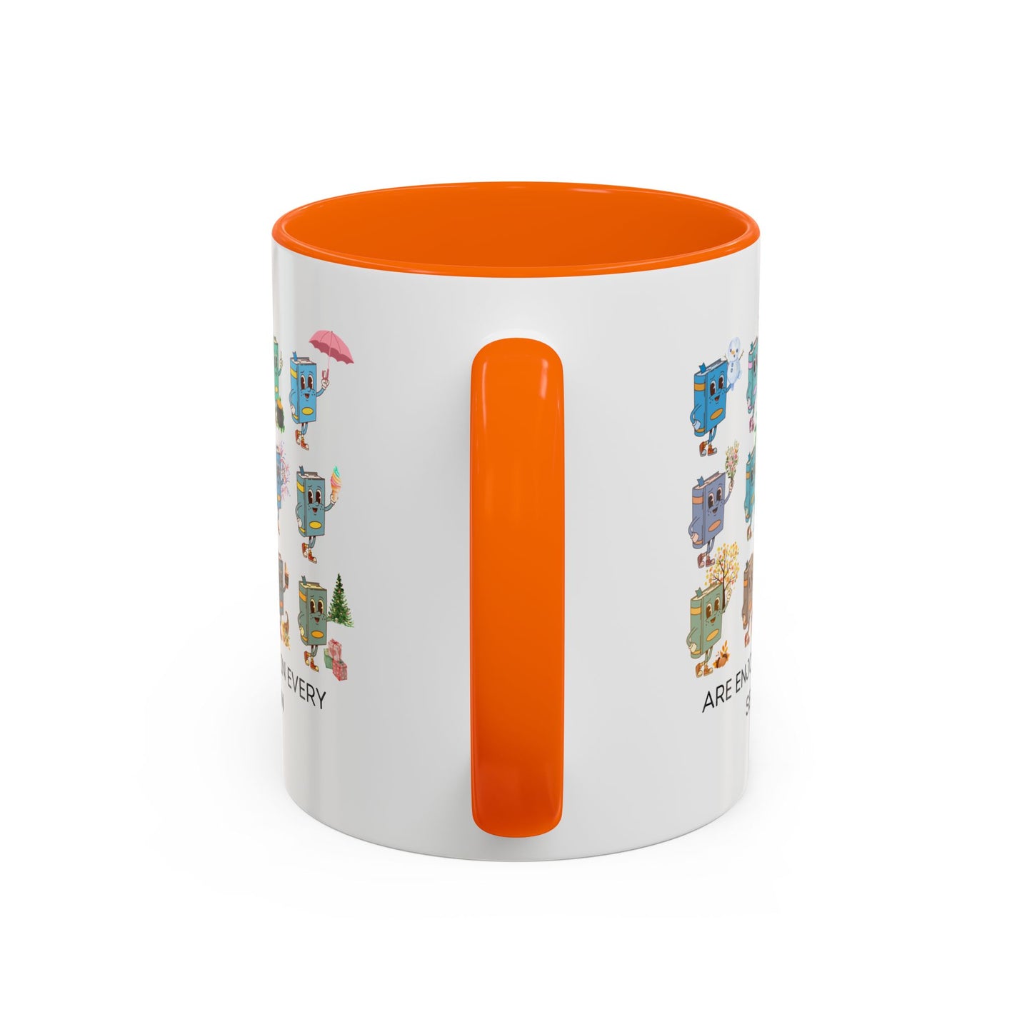 "Read in Every Season" Accent Coffee Mug (11oz)
