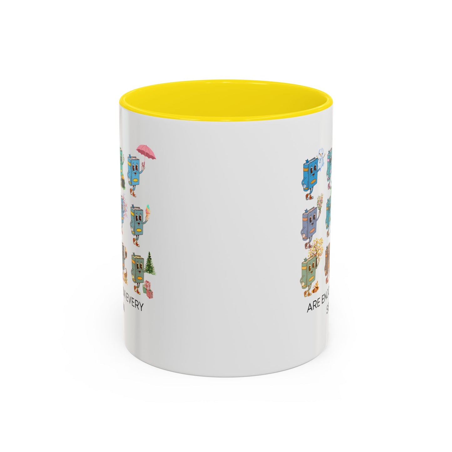 "Read in Every Season" Accent Coffee Mug (11oz)