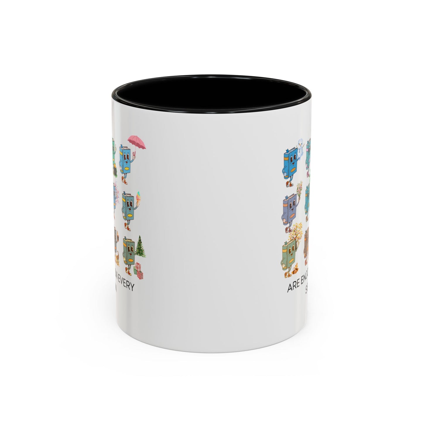"Read in Every Season" Accent Coffee Mug (11oz)