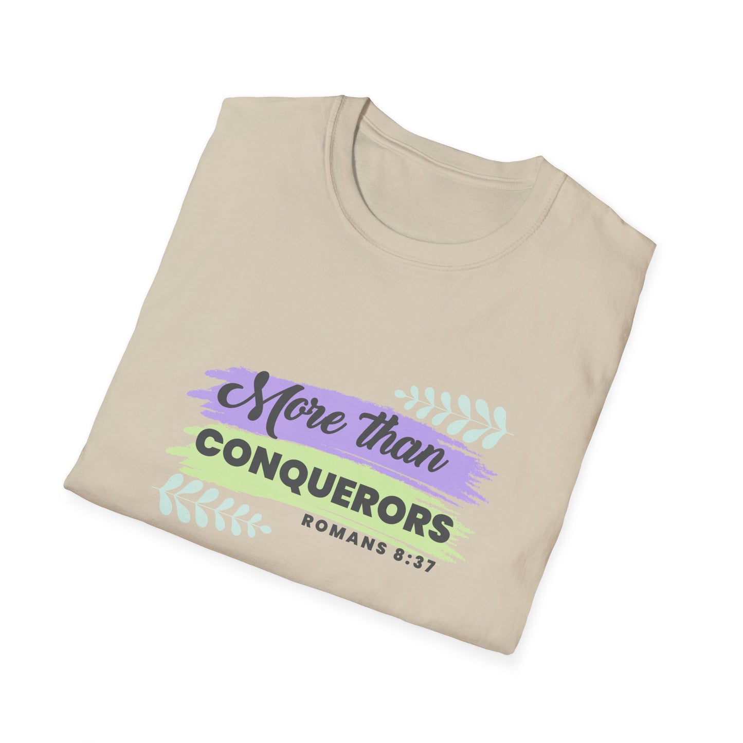 "More Than Conquerors" Softstyle T-Shirt