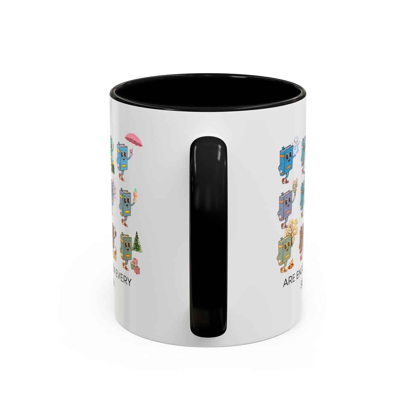 "Read in Every Season" Accent Coffee Mug (11oz)