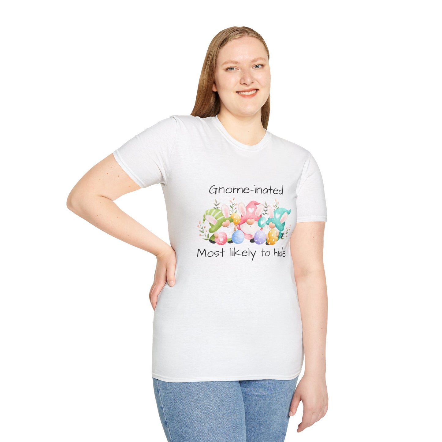 Easter T-Shirt Gnome-inated Most Likely to Hide Pun