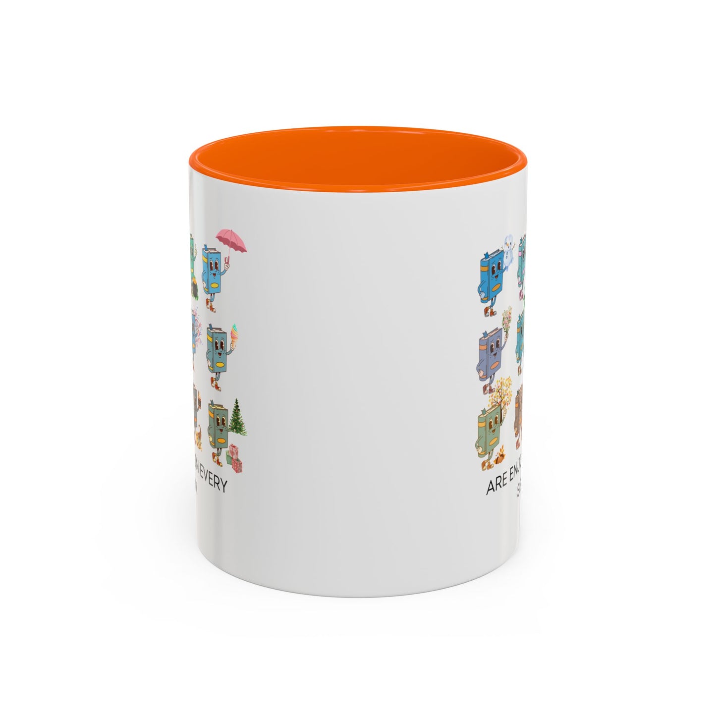 "Read in Every Season" Accent Coffee Mug (11oz)