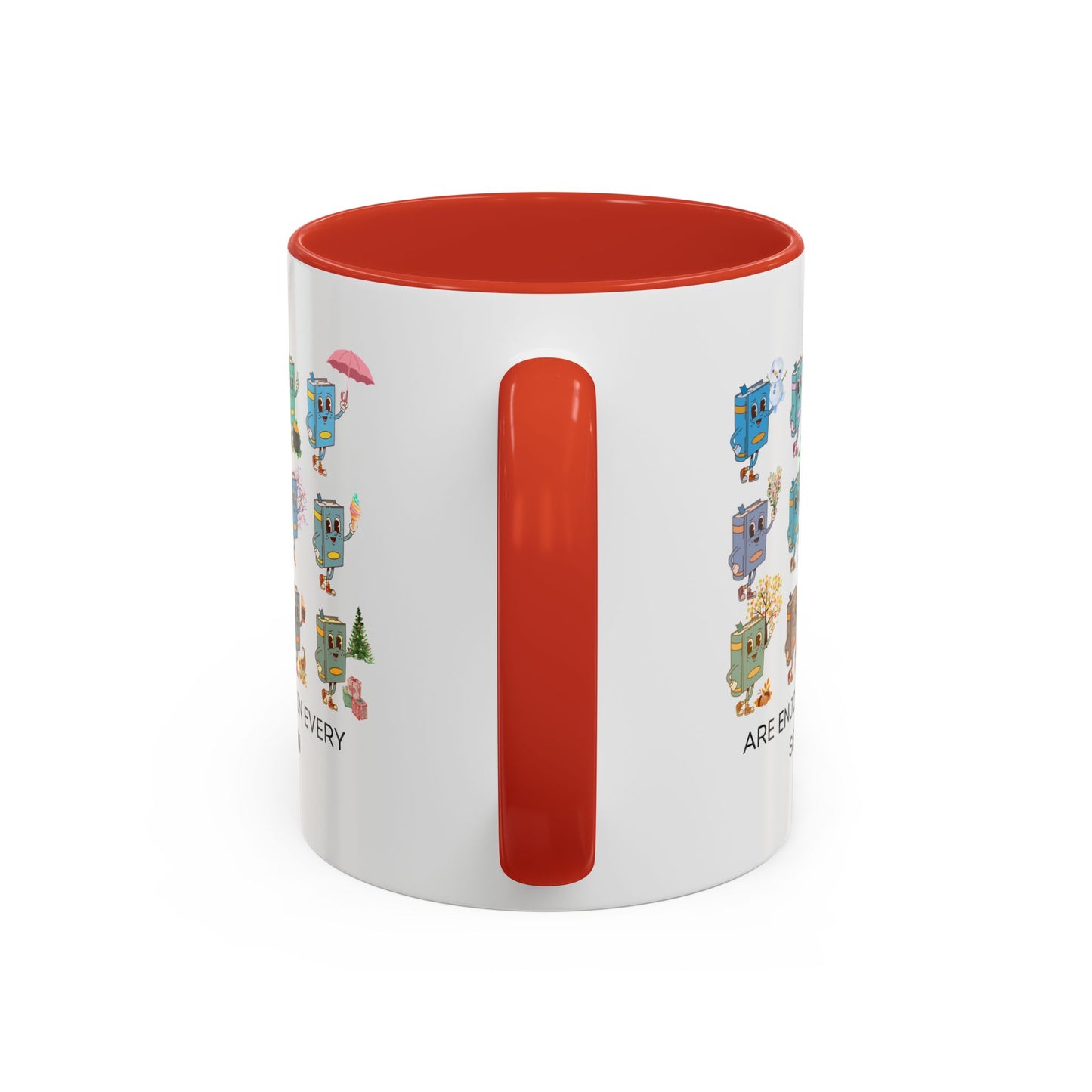 "Read in Every Season" Accent Coffee Mug (11oz)