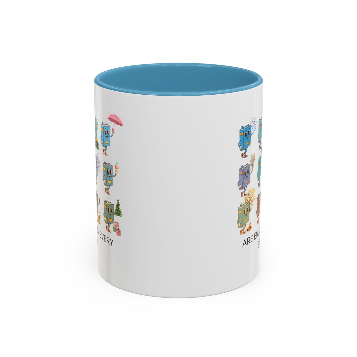 "Read in Every Season" Accent Coffee Mug (11oz)