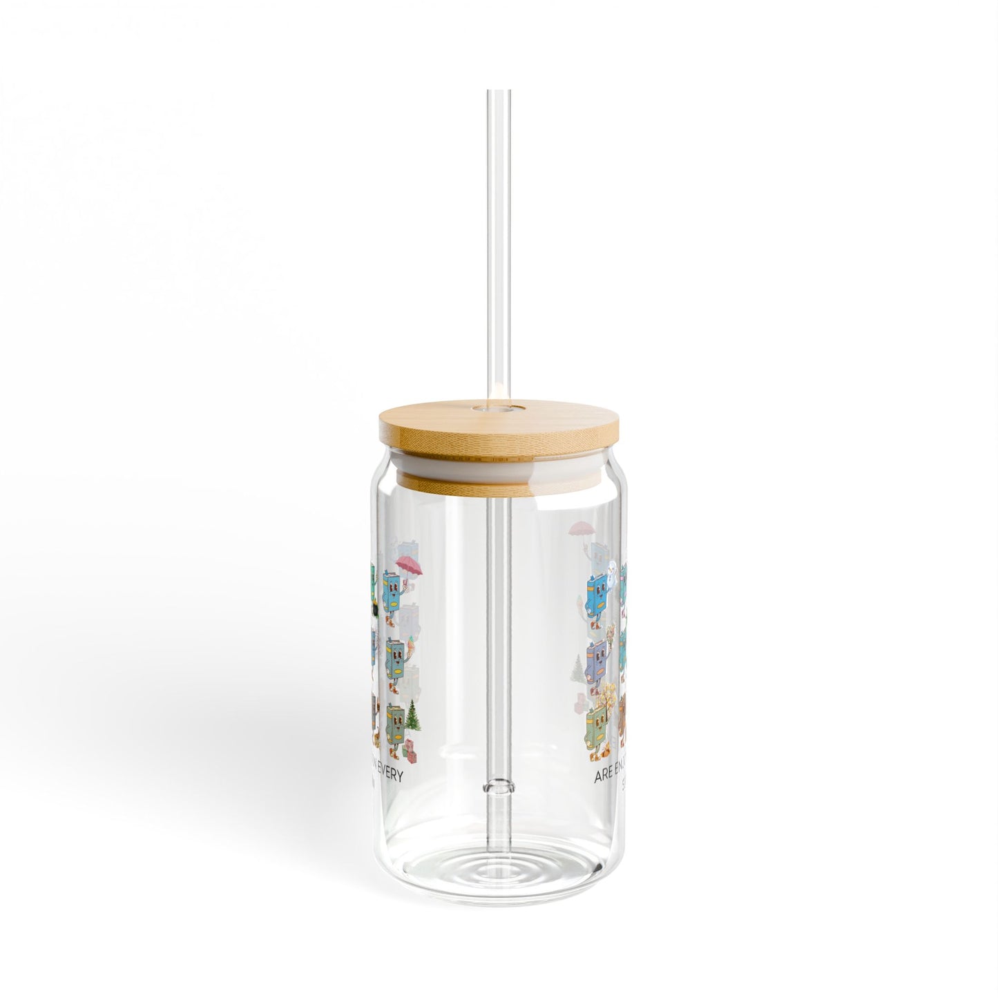 "Read in Every Season" Sipper Glass, 16oz