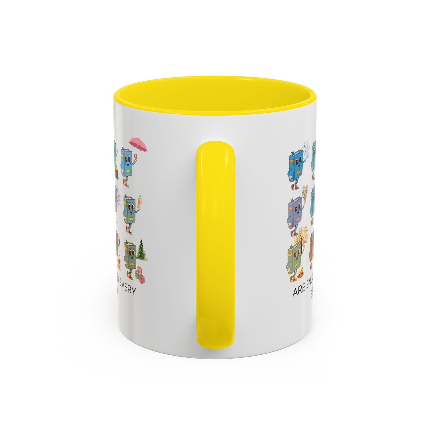 "Read in Every Season" Accent Coffee Mug (11oz)