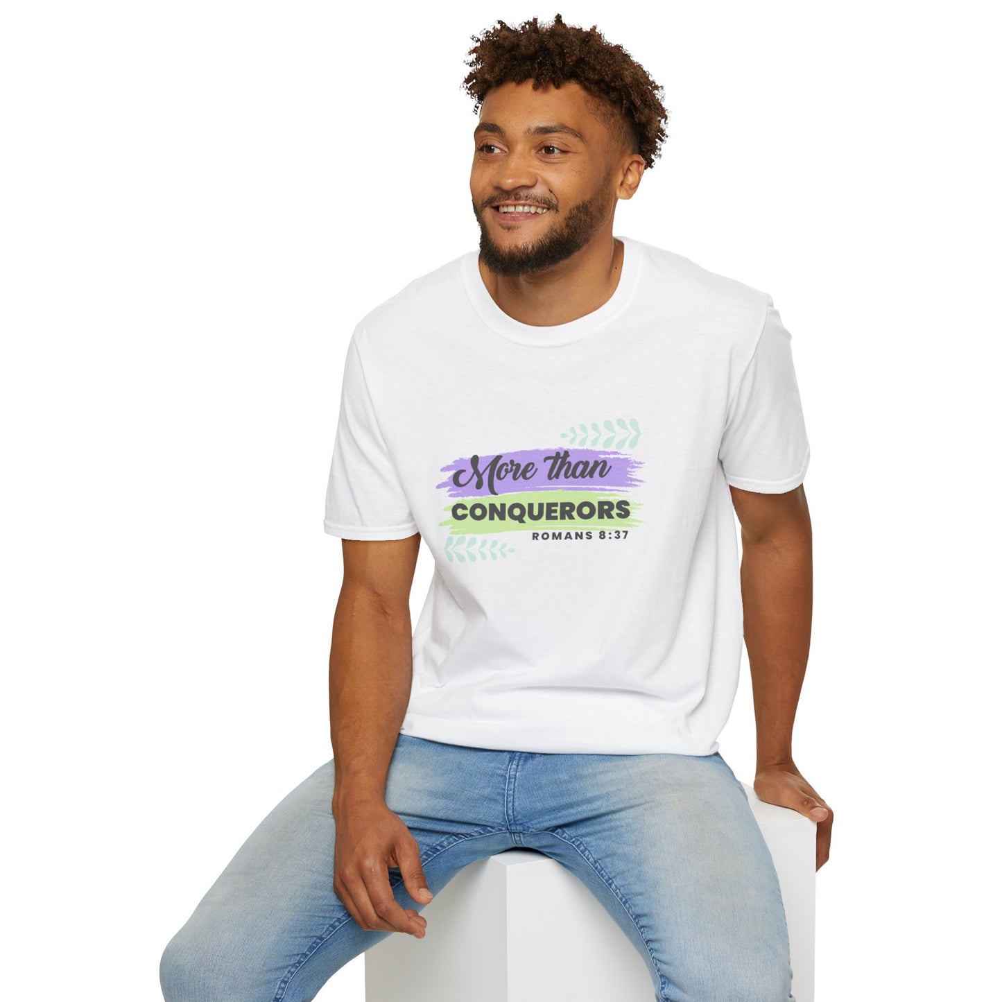 "More Than Conquerors" Softstyle T-Shirt