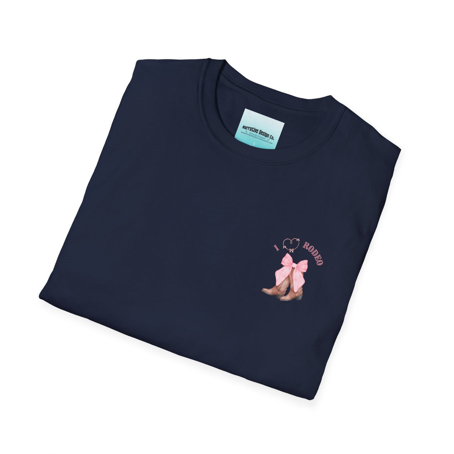 I Love Rodeo Graphic T-Shirt - Fun Western Style for Cowgirls