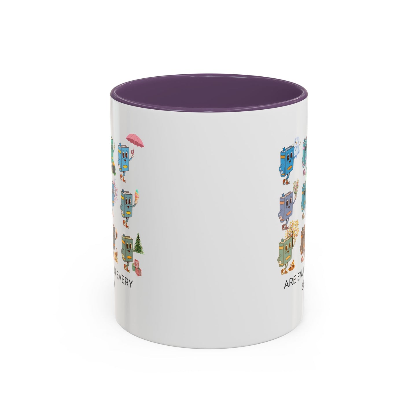 "Read in Every Season" Accent Coffee Mug (11oz)