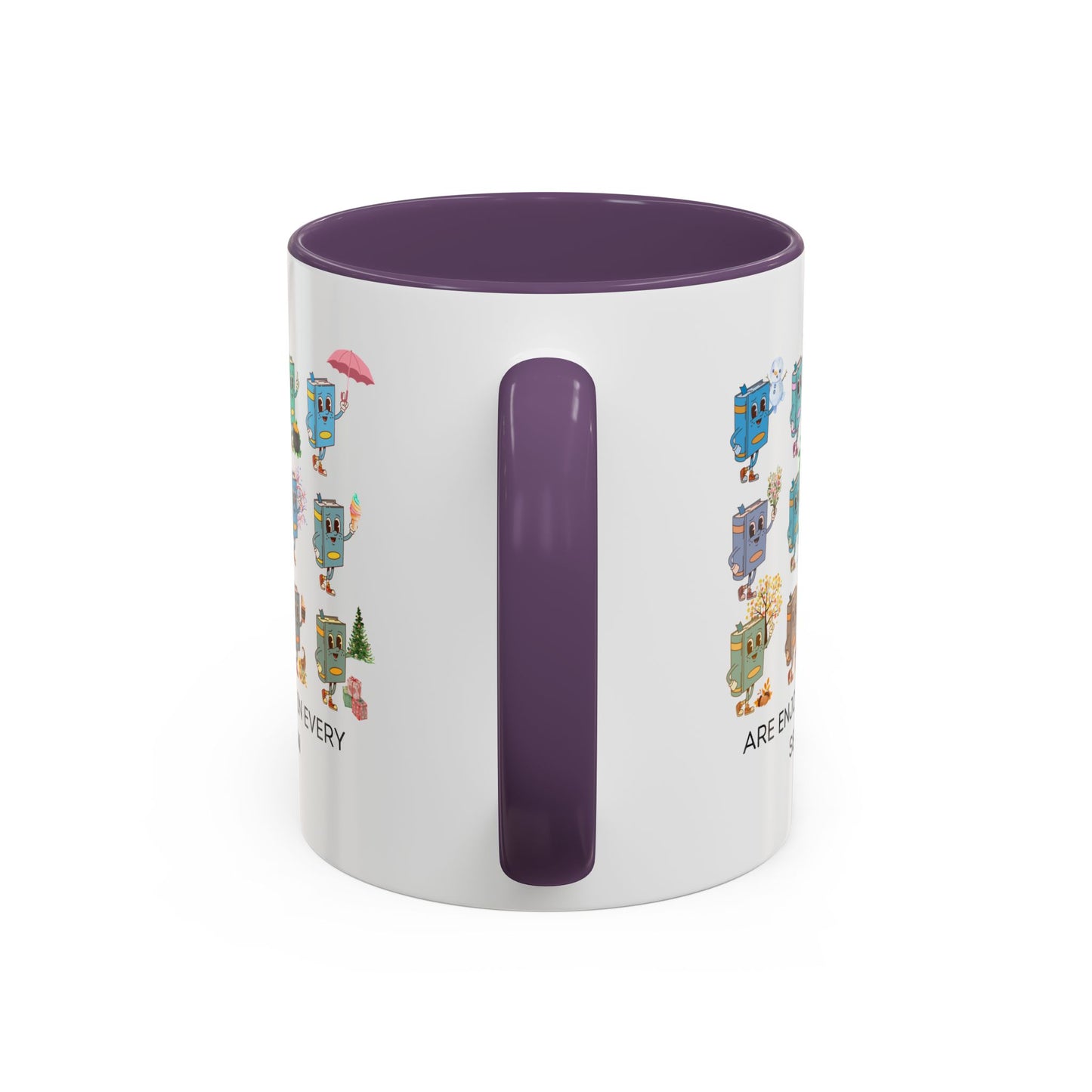 "Read in Every Season" Accent Coffee Mug (11oz)