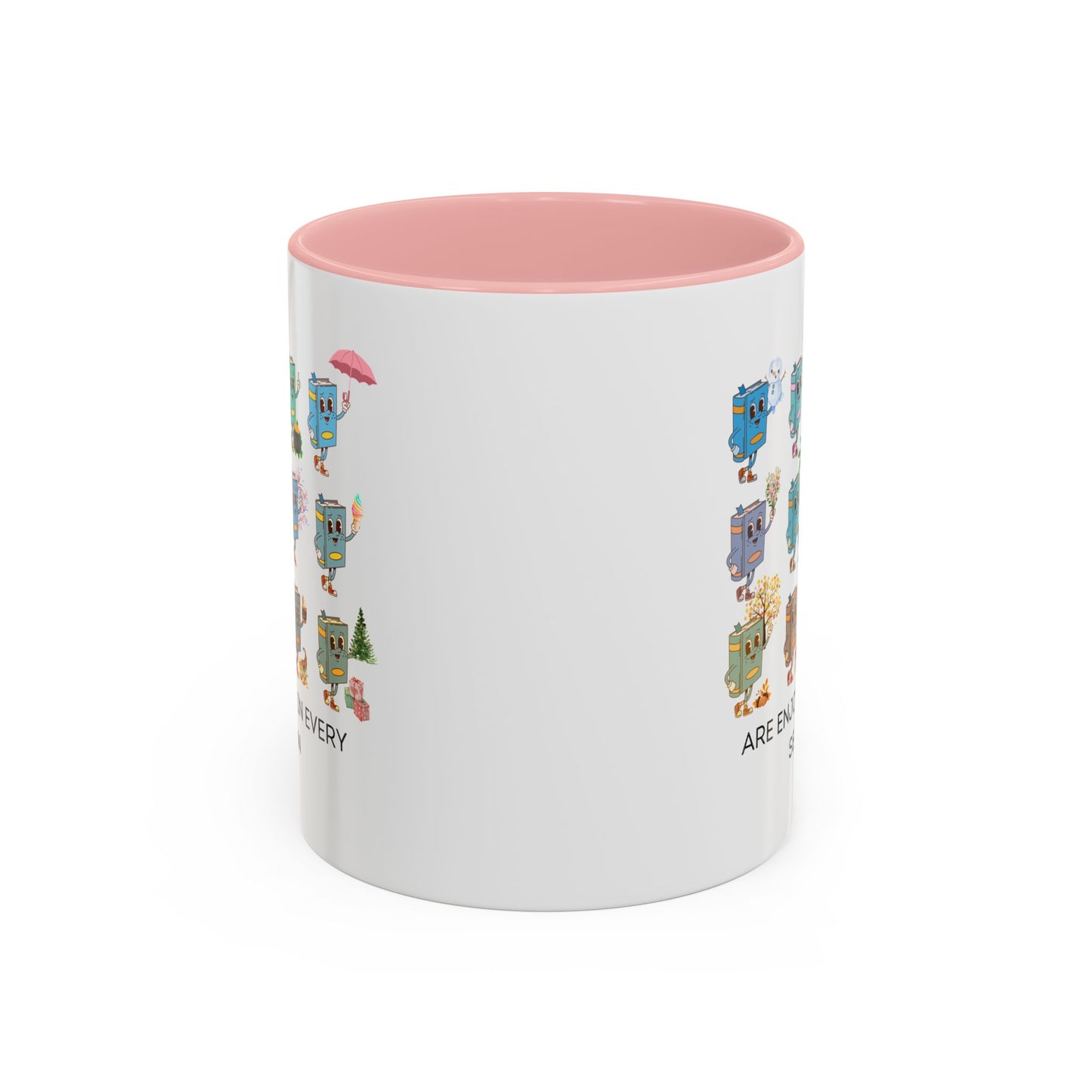 "Read in Every Season" Accent Coffee Mug (11oz)