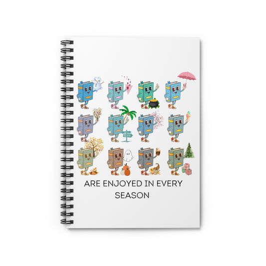 "Read in Every Season" Spiral Notebook