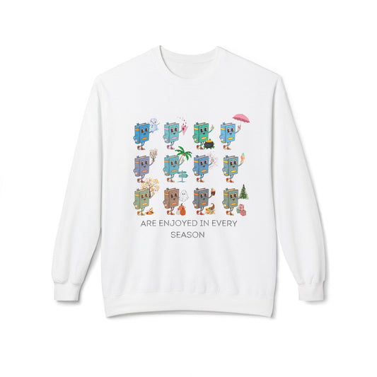"Read in Every Season" Fleece Crewneck Sweatshirt