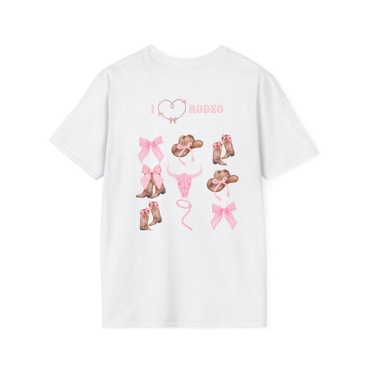 I Love Rodeo Graphic T-Shirt - Fun Western Style for Cowgirls