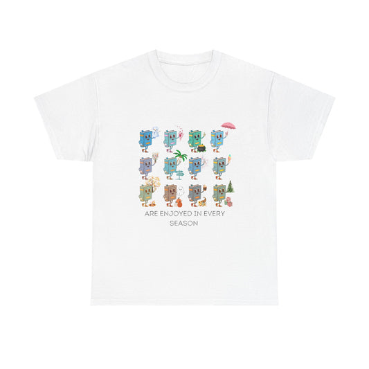 Seasonal Books Tee - Reading is Enjoyed in Every Season