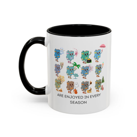 "Read in Every Season" Accent Coffee Mug (11oz)